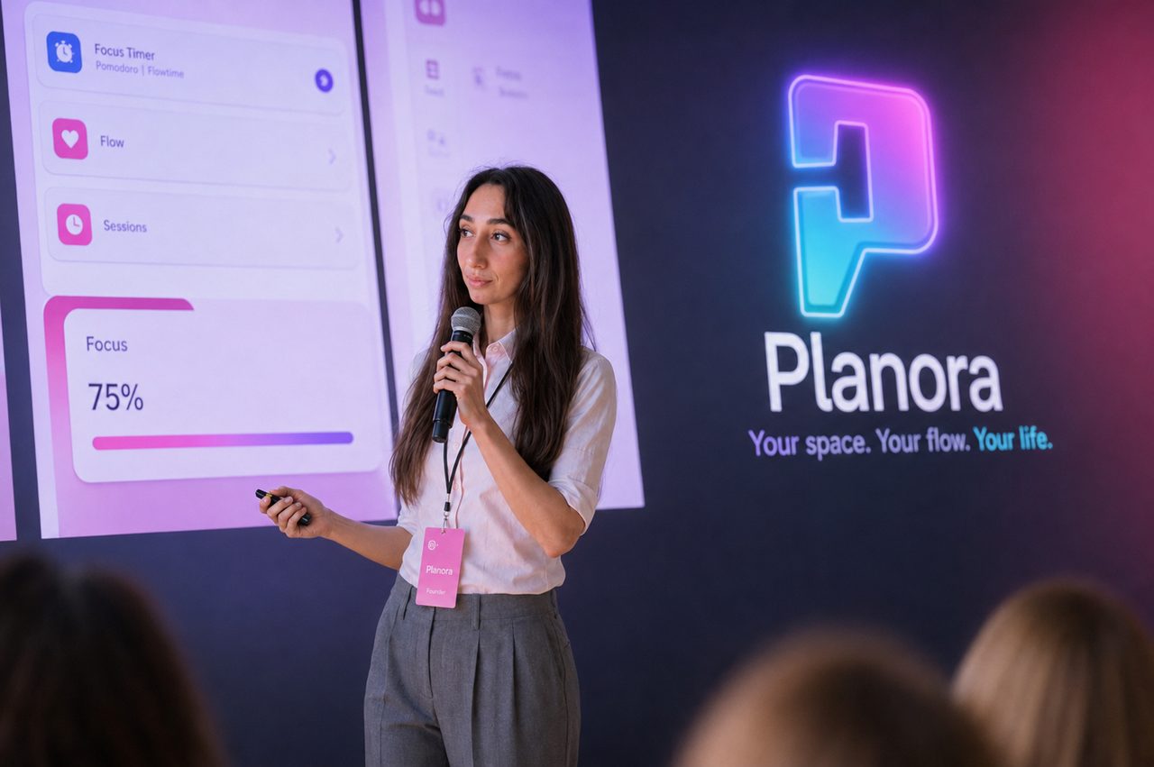 Dzenni Villiams presenting Planora